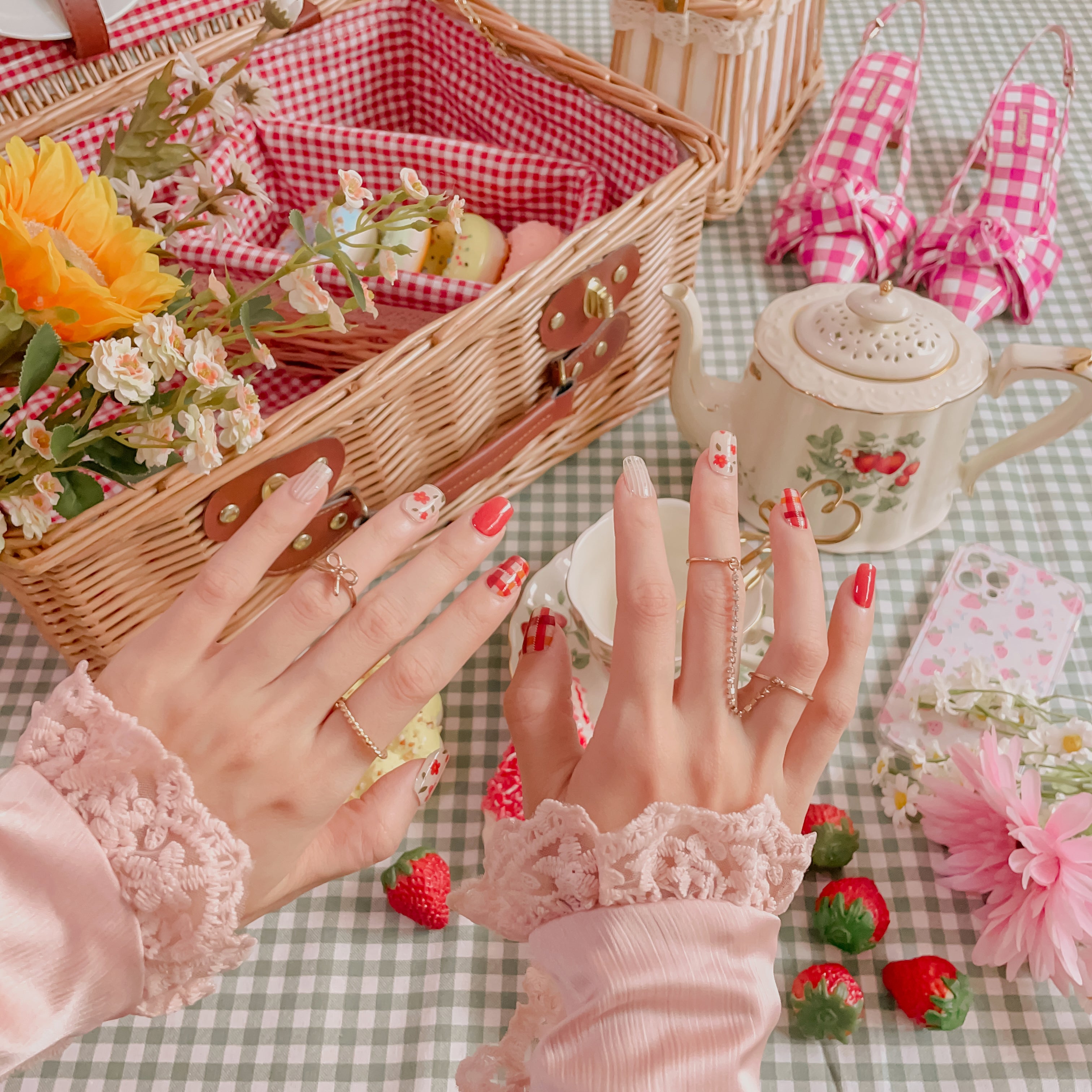 Ohora N Check Camellia ND-333
