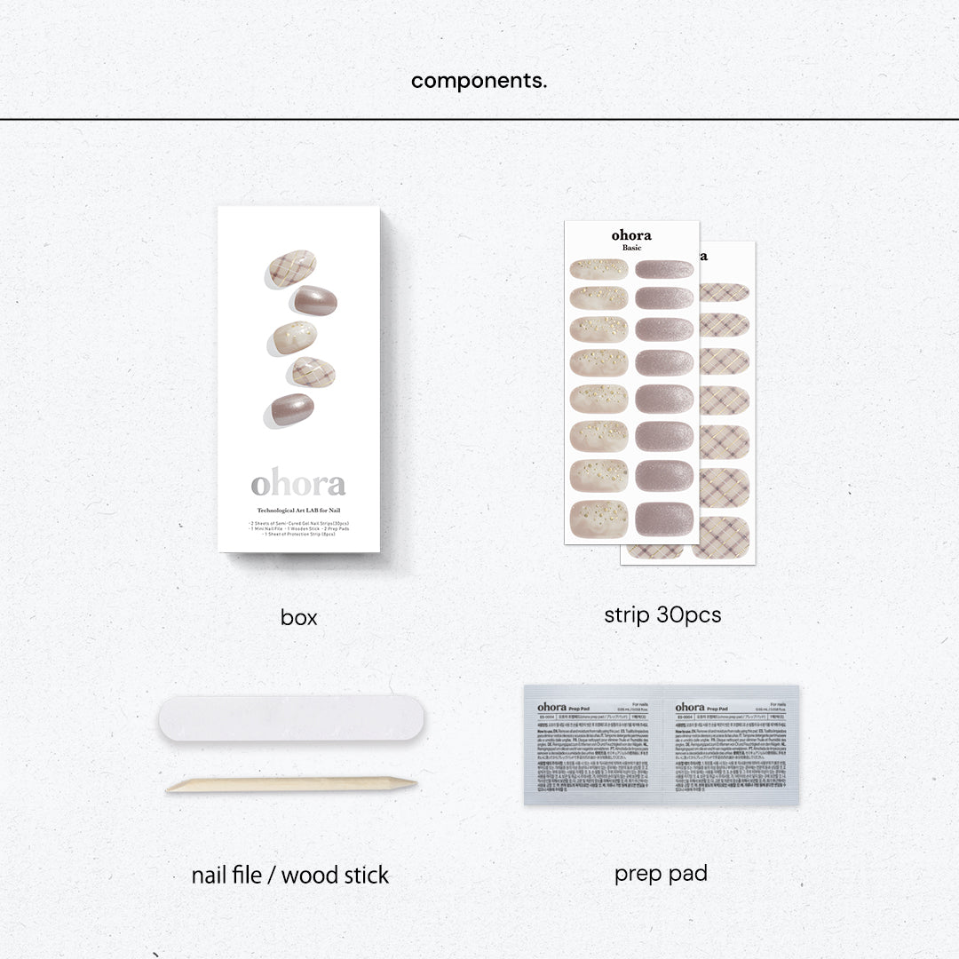 ohora N Milk Tea Plaid ND-136-J