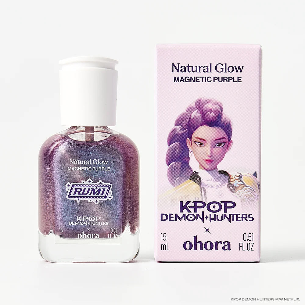 [Magnetic Purple] ohora 自然亮澤護甲油 (貓眼款)