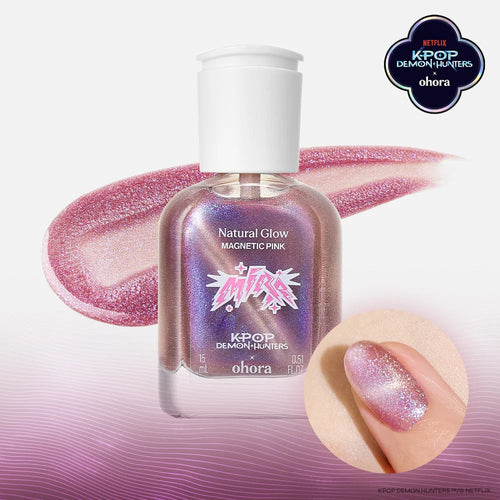 [Magnetic Pink] ohora 自然亮澤護甲油 (貓眼款)