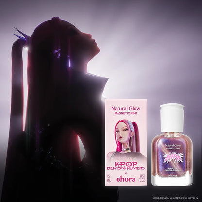 [Magnetic Pink] ohora 自然亮澤護甲油 (貓眼款)