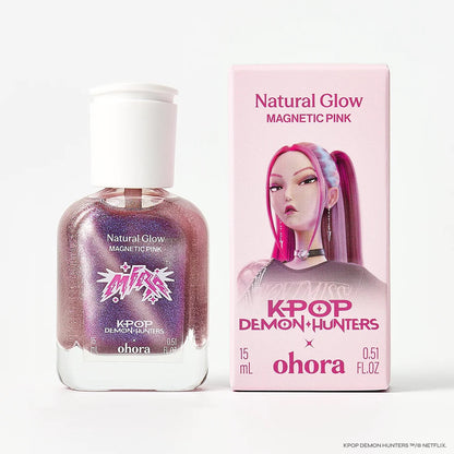 [Magnetic Pink] ohora 自然亮澤護甲油 (貓眼款)