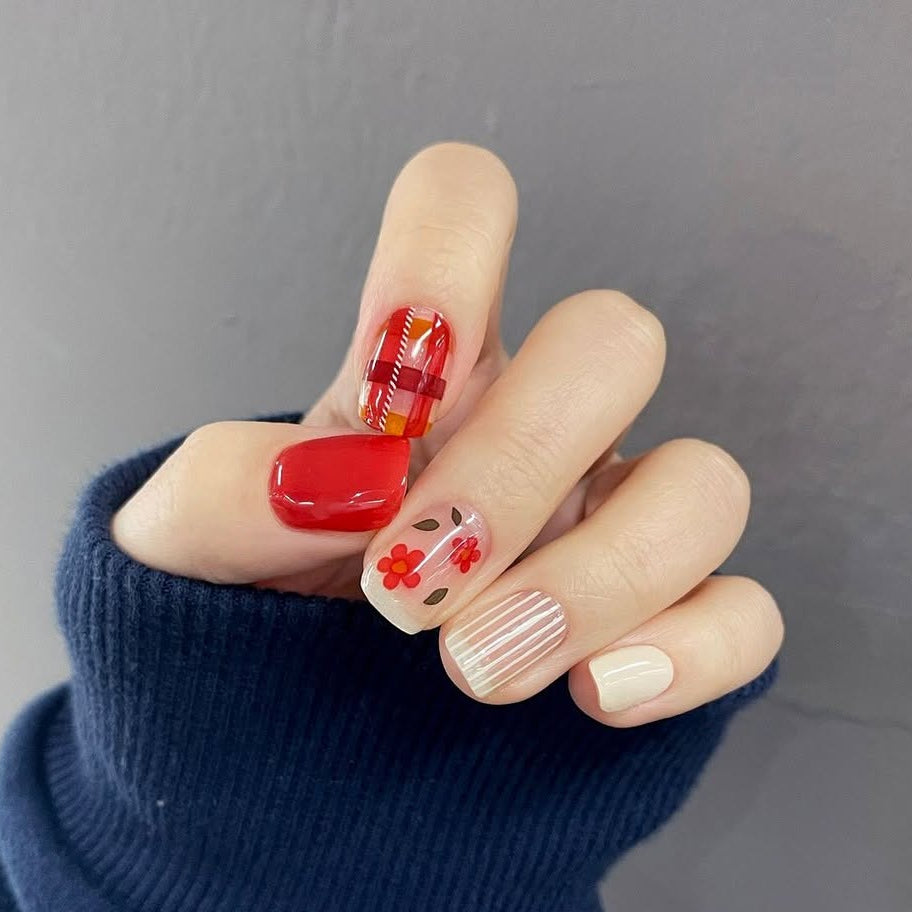 Ohora N Check Camellia ND-333